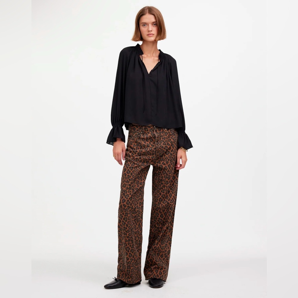 Madewell 🐆 Low-Slung Baggy Jeans • size 33 • Dark Coffee • NT084 • NWT